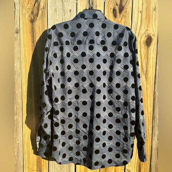 Visconti Black Long Sleeve Button Down Shirt - Picture 2 of 6